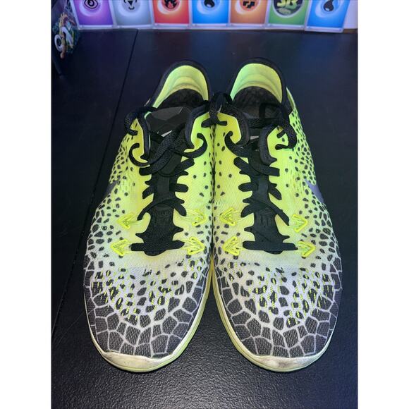 Nike Free 5.0 Women's Size 8 TR Fit Print Running Shoes Volt Yellow 704695-010 - Picture 5 of 8